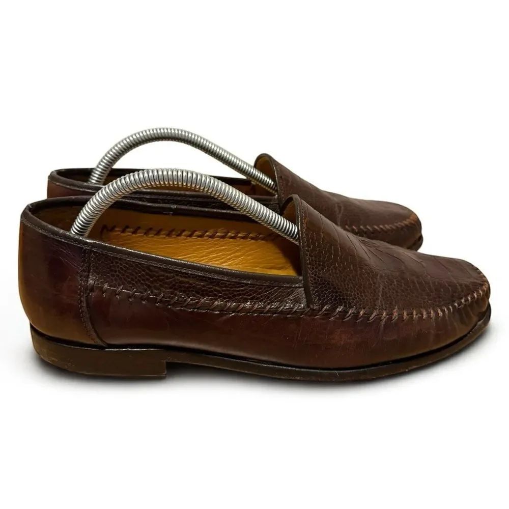 Sandro Moscoloni Genuine Ostrich Loafers Men’s sz 9